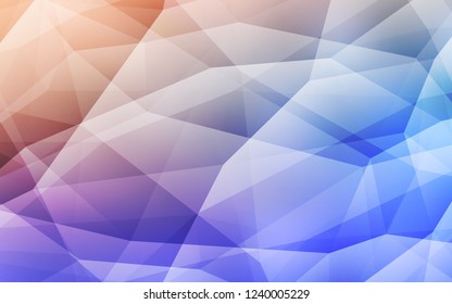 Light Blue, Yellow vector abstract mosaic backdrop. A sample with polygonal shapes. Pattern for a brand book's backdrop.