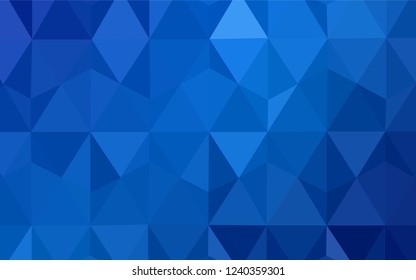 Light Blue, Yellow vector abstract mosaic pattern. Modern abstract illustration with triangles. Textured pattern for your backgrounds.