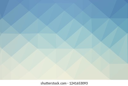 Light Blue, Yellow vector abstract polygonal layout. Colorful illustration in Origami style with gradient.  Template for your brand book.