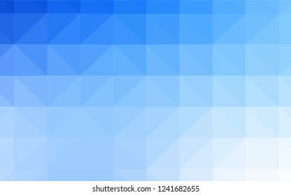 Light Blue, Yellow vector abstract mosaic backdrop. Shining polygonal illustration, which consist of triangles. A new texture for your web site.