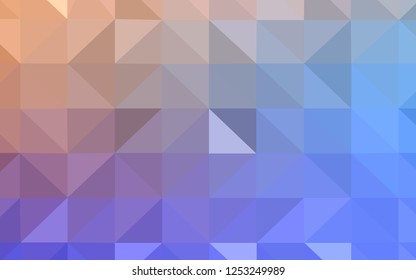 Light Blue, Yellow vector abstract mosaic backdrop. Shining polygonal illustration, which consist of triangles. Triangular pattern for your design.