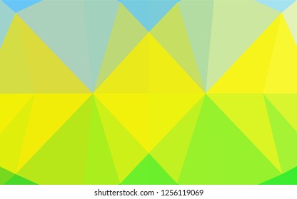 Light Blue, Yellow vector abstract mosaic background. Brand new colored illustration in blurry style with gradient. A new texture for your design.