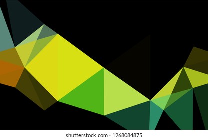 Light Blue, Yellow vector abstract mosaic background. A completely new color illustration in a vague style. Triangular pattern for your business design.