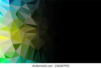 Light Blue, Yellow vector abstract polygonal texture. A vague abstract illustration with gradient. The textured pattern can be used for background.