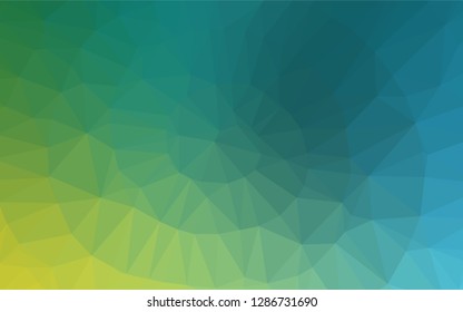 Light Blue, Yellow vector abstract polygonal layout. Colorful abstract illustration with gradient. The elegant pattern can be used as part of a brand book.