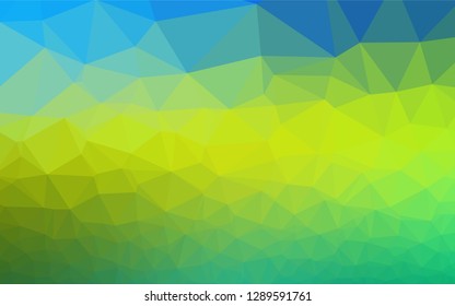 Light Blue, Yellow vector abstract polygonal cover. A completely new color illustration in a vague style. The elegant pattern can be used as part of a brand book.