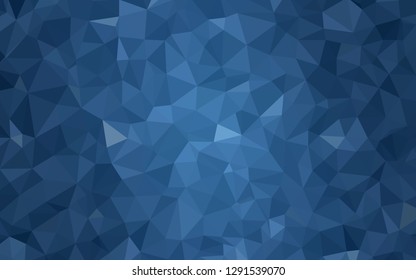 Light Blue, Yellow vector abstract mosaic pattern. Shining polygonal illustration, which consist of triangles. Best triangular design for your business.