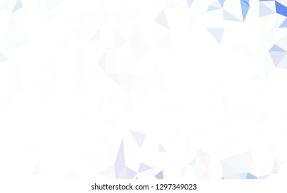 Light Blue, Yellow vector abstract mosaic backdrop. Shining polygonal illustration, which consist of triangles. Polygonal design for your web site.