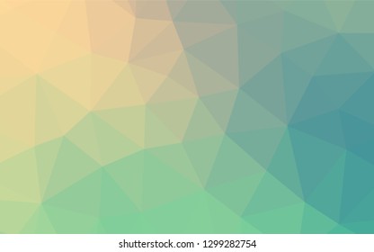 Light Blue, Yellow vector abstract mosaic background. Glitter abstract illustration with an elegant design. A completely new template for your business design.