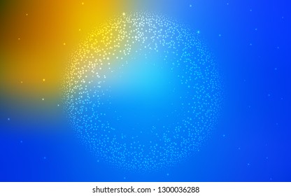 Light Blue, Yellow vector abstract bright texture. Colorful illustration in abstract style with gradient. Elegant background for a brand book.