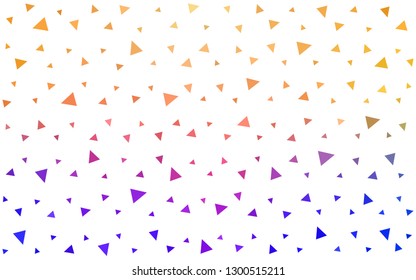 Light Blue, Yellow vector  abstract mosaic background. Triangular geometric sample with gradient.  Brand new style for your business design.