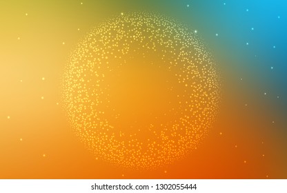 Light Blue, Yellow vector abstract bright template. Shining colored illustration in smart style. Elegant background for a brand book.