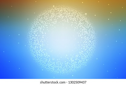 Light Blue, Yellow vector abstract bright texture. A completely new colored illustration in blur style. New style for your business design.