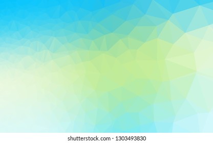 Light Blue, Yellow vector abstract mosaic pattern. Shining colored illustration in a Brand new style. Completely new template for your business design.
