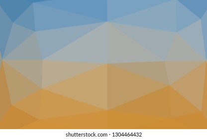 Light Blue, Yellow vector abstract polygonal layout. Colorful abstract illustration with gradient. Brand new style for your business design.
