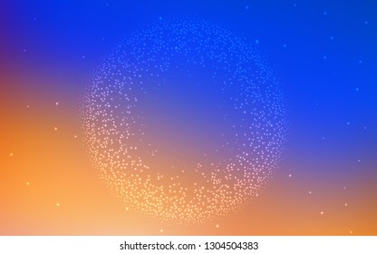 Light Blue, Yellow vector abstract blurred background. Abstract colorful illustration with gradient. Background for a cell phone.