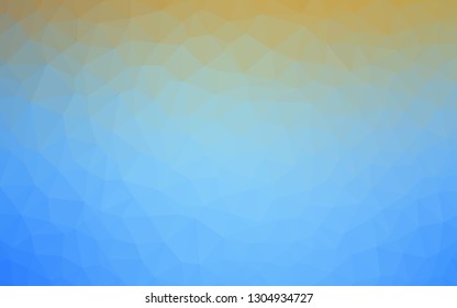Light Blue, Yellow vector abstract polygonal background. Modern abstract illustration with triangles. Brand new design for your business.