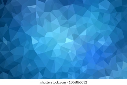 Light Blue, Yellow vector abstract polygonal template. Creative geometric illustration in Origami style with gradient. A new texture for your web site.