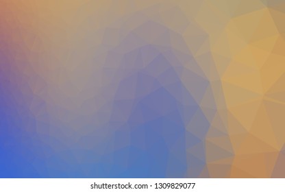 Light Blue, Yellow vector abstract mosaic backdrop. Glitter abstract illustration with an elegant design. Brand new design for your business.