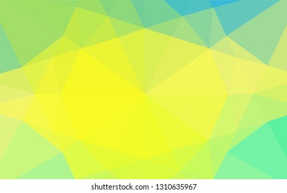 Light Blue, Yellow vector abstract mosaic pattern. An elegant bright illustration with gradient. A new texture for your design.