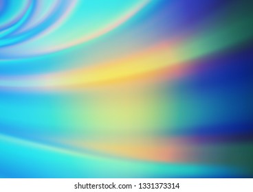 Light Blue, Yellow vector abstract bright template. A completely new color illustration in a bokeh style. A completely new template for your design.