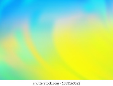 Light Blue, Yellow vector abstract blurred template. Glitter abstract illustration with an elegant design. A new texture for your design.