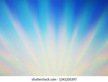 Light Blue, Yellow vector abstract bokeh pattern. Shining colorful illustration in a Brand new style. The template for backgrounds of cell phones.