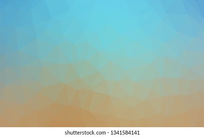 Light Blue, Yellow vector abstract polygonal layout. Brand new colorful illustration in with gradient. Brand new design for your business.