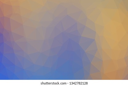Light Blue, Yellow vector abstract polygonal cover. Brand new colorful illustration in with gradient. New texture for your design.