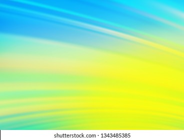 Light Blue, Yellow vector abstract blurred pattern. Modern geometrical abstract illustration with gradient. A completely new template for your design.