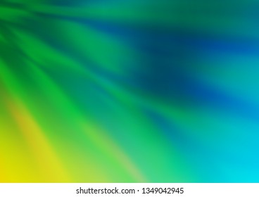 Light Blue, Yellow vector abstract background. A completely new color illustration in a bokeh style. The best blurred design for your business.