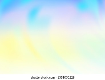 Light Blue, Yellow vector abstract blurred background. Glitter abstract illustration with an elegant design. The best blurred design for your business.