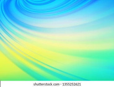 Light Blue, Yellow vector abstract bokeh pattern. Creative illustration in halftone style with gradient. A new texture for your design.
