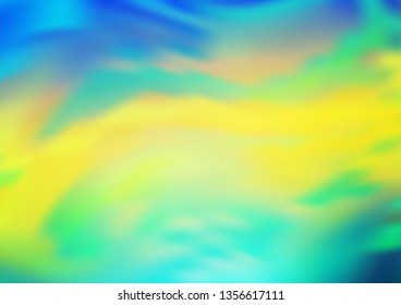 Light Blue, Yellow vector abstract blurred pattern. Colorful illustration in abstract style with gradient. Brand new style for your business design.