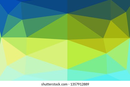 Light Blue, Yellow vector abstract mosaic background. Brand new colorful illustration in with gradient. New texture for your design.