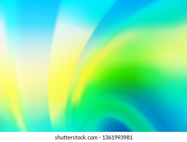 Light Blue, Yellow vector abstract template. Colorful abstract illustration with gradient. The best blurred design for your business.
