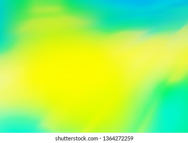 Light Blue, Yellow vector abstract blurred pattern. Creative illustration in halftone style with gradient. The background for your creative designs.