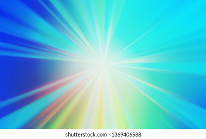 Light Blue, Yellow vector abstract bright template. A completely new colored illustration in blur style. The best blurred design for your business.