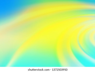 Light Blue, Yellow vector abstract blurred background. An elegant bright illustration with gradient. Brand new design for your business.