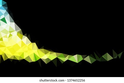 Light Blue, Yellow vector abstract polygonal texture. A completely new color illustration in a vague style. New texture for your design.