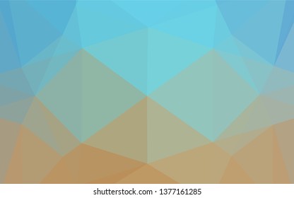 Light Blue, Yellow vector abstract mosaic backdrop. A vague abstract illustration with gradient. The completely new template can be used for your brand book.