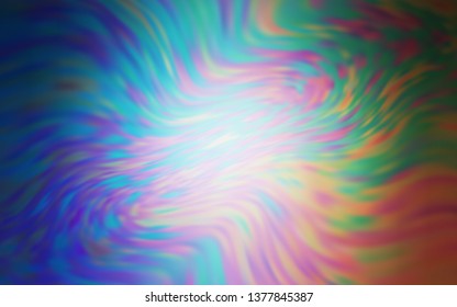 Light Blue, Yellow vector abstract bright template. Glitter abstract illustration with gradient design. Completely new design for your business.