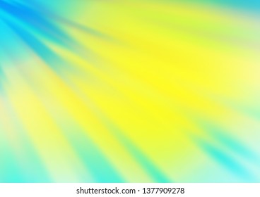 Light Blue, Yellow vector abstract blurred background. An elegant bright illustration with gradient. The template can be used for your brand book.