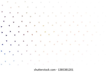 Light Blue, Yellow vector  abstract mosaic backdrop. Colorful abstract illustration with triangles. Triangular pattern for your design.