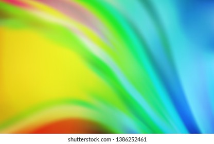 Light Blue, Yellow vector abstract blurred layout. An elegant bright illustration with gradient. The best blurred design for your business.