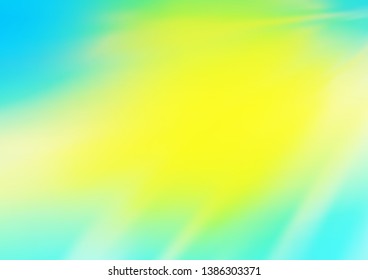 Light Blue, Yellow vector abstract bright background. Colorful illustration in abstract style with gradient. The blurred design can be used for your web site.