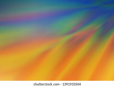 Light Blue, Yellow vector abstract bright template. Colorful abstract illustration with gradient. The background for your creative designs.