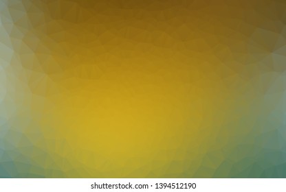 Light Blue, Yellow vector abstract mosaic background. Colorful abstract illustration with gradient. Template for your brand book.