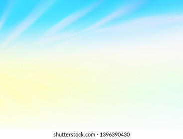 Light Blue, Yellow vector abstract blurred template. An elegant bright illustration with gradient. The best blurred design for your business.