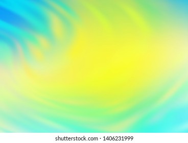 Light Blue, Yellow vector abstract blurred background. A completely new color illustration in a bokeh style. The blurred design can be used for your web site.